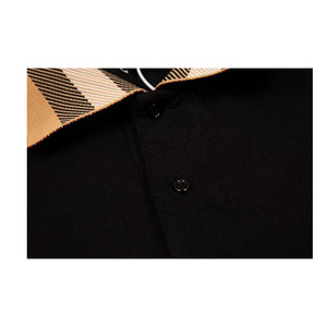 Chemise décontractée pour homme, coupe ample, motif uni, personnalisable, de haute qualité, 100% coton, séchage rapide, tissu tricoté à manches courtes - Product Image 5