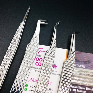 แหนบขนตาปลอมขนมิงค์สีเงินพร้อมด้ามจับเรียบสแตนเลสบรรจุภัณฑ์แบบยั่งยืนฟรีโลโก้ปลายแหลม - Product Image 3