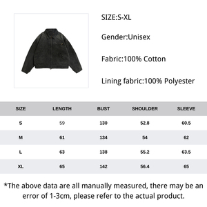 Veste Detroit en denim blanc en coton de qualité supérieure pour hommes fermeture éclair complète personnalisée veste Detroit College en denim délavé à l'acide vintage - Product Image 6