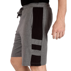 Shorts de sport pour hommes personnalisables avec logo – Respirants, décontractés, en toile unie, taille élastique, style vintage, écologiques - Product Image 4