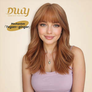 Tegan-DWY 18-Inch MiraScalp Mid-Length Wavy <b>Wig</b> with Transparent Lace - Product Image 5