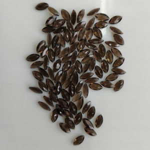 ควอตซ์สโมคกี้ธรรมชาติ 8x4 มม. ทรงมาร์คีส์ คุณภาพดีที่สุด สำหรับทำเครื่องประดับ - Product Image 5