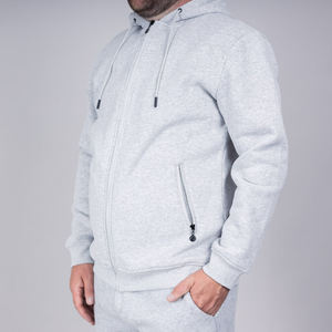 Sudadera con Capucha y Cremallera para Hombre, 100% Algodón, Diseño Liso Teñido, Color Personalizado, Logotipo, Secado Rápido, Transpirable - Product Image 6