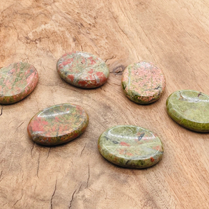 Piedras DE PREOCUPACIÓN Unakite a granel | Piedras de bolsillo de piedras preciosas naturales para relajación, curación espiritual y regalos - Product Image 3