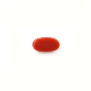 พลอยปะการังสีแดงคุณภาพสูง 4.23 กะรัต ขนาด 8 มม. สีขาว ผ่านการขัดเงา - Product Image 2