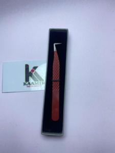 Pince à épiler professionnelle de qualité en forme de L pour les extensions Mega Volume à bas prix - Product Image 3