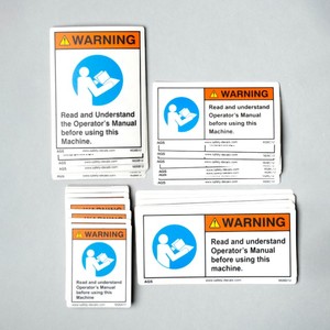Etiqueta Adhesiva de Advertencia del Manual del Operador M26, Leer y Comprender, Uso Industrial, Entrenamiento, Cumplimiento, Resistente al Agua y al Calor - Product Image 5