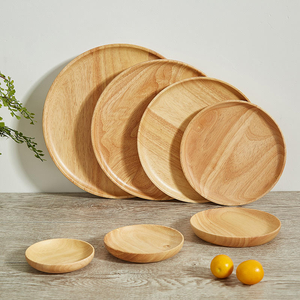 Assiettes de service en bois d'acacia antique pour la maison, assiette à fruits, 100% bois de haute qualité, nouvelles assiettes en bois, prix abordable, taille personnalisable - Product Image 6