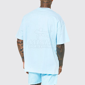 Camiseta de gran tamaño para hombre de talla grande, 100% algodón de alta calidad, logotipo personalizado, antiarrugas y transpirable - Product Image 2