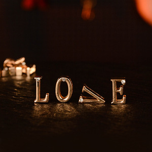 DIY özel kadınlar ve erkekler Diamonds ile altın gül alfabe Premium siyah çelik boyun köpek çevre dostu inek deri yaka Sm askı - Product Image 5