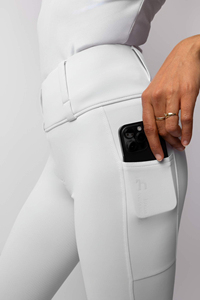 Culotte d'équitation pour hommes de haute qualité coupe ajustée maille Nylon Logo personnalisé imprimé Leggings équestres - Product Image 2