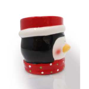 Mug à eau 3D Pingouin, design occidental mignon, compatible micro-ondes et lave-vaisselle, capacité 200 ml, avec couvercle, mug à thé en céramique pour fête, capacité 400 ml - Product Image 2
