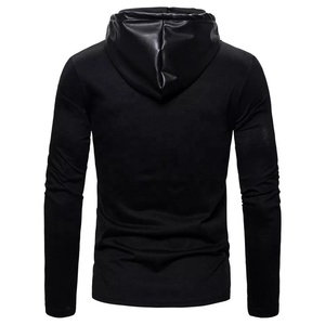 Sudadera con Capucha de Cuero Genuino para Invierno, Sudadera con Capucha para Hombre y Mujer, Impresión Digital, Teñido Liso, Forro Polar Vintage, Chaqueta Unisex, Colores Personalizados - Product Image 3