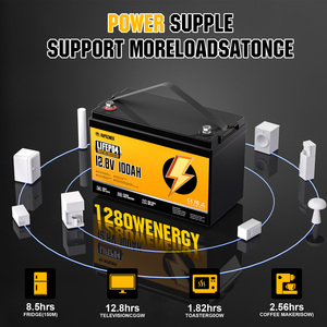 Batería de Ciclo Profundo de Estado Sólido Recargable LiFePO4 de 12V 100Ah, Suministro de Fábrica, 4000 Ciclos para Sistemas de Energía Solar en Exteriores - Product Image 5