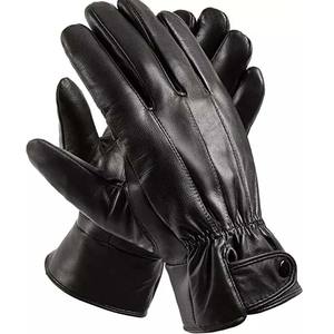Gants en cuir véritable à la mode pour hommes Gants d'hiver en cuir épais et chauds du Pakistan Gants d'extérieur de haute qualité - Product Image 1