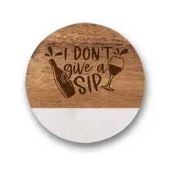 Artwork Maestro Classic Engineered Wood & Buffalo Bone Coaster <b>Set</b> of 4 Pcs for Home Decor and Table Decor Events - Product Image 4