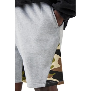 Pantalones Cortos de Hombre de Diseño Moderno con Panel de Camuflaje, Venta al por Mayor, Material de Jersey de Algodón Cómodo, Corte Regular de Verano - Product Image 6