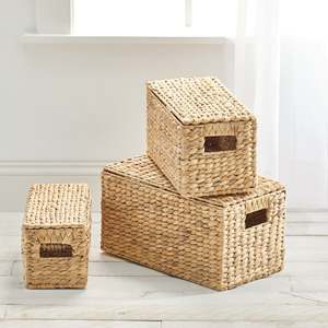 <b>Storage</b> box <b>container</b> wholesale low cost <b>water</b> hyacinth boxes woven craft from Vietnam producer - Product Image 2