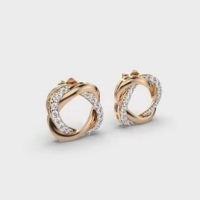 Pendientes de diamantes de laboratorio fino, joyería para mujer, pendientes de compromiso de boda para exportación, venta a precio asequible - Product Image 6