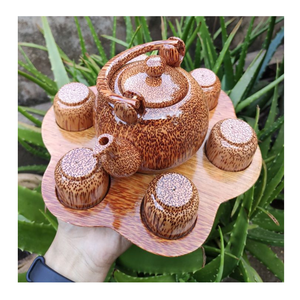 Taza de té de madera de coco duradera, exportador de Vietnam, suministro de artículos de comedor de primera calidad para servir té, compradores y socios internacionales - Product Image 5