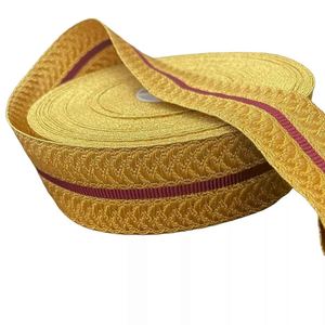 High Quality <b>Ribbon</b> Braid Vintage Lace with Metallic Thread Embroidery Trim Made in Pakistan - Product Image 2