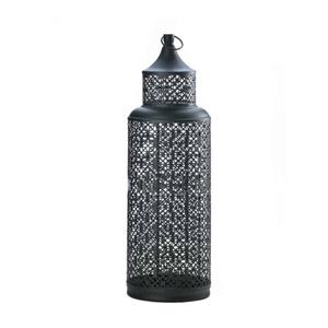 Lanterne en métal noir, élégante et moderne, pour la décoration de la maison, pour Noël et usage religieux - Product Image 1