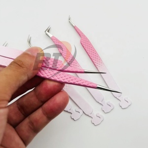 Pinzas de Acero Inoxidable Duraderas de Última Generación para Extensión de Pestañas y Herramientas de Belleza con Punta Puntiaguda, Pinzas con Nombre de Marca Personalizado - Product Image 2