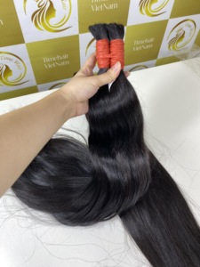 วิกผมแท้สีดำเวียดนามแบบ100% พรีเมี่ยมผมธรรมชาติแบบปรับแต่งได้ - Product Image 3
