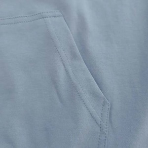 Basics Logo imprimé personnalisé Sweats à capuche pour hommes de haute qualité 100% coton Satin doublé pull uni respirant Hoodies - Product Image 5