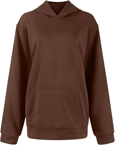 Última llegada estilo holgado mujeres Sudadera con capucha de gran tamaño 100% Material de algodón transpirable logotipo personalizado impresión servicio OEM - Product Image 4