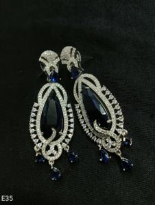 <b>Indian</b> Latest Exclusive Designer Light Weight With American Diamond Earring Women for Party Women's Fashionable Party - Product Image 6
