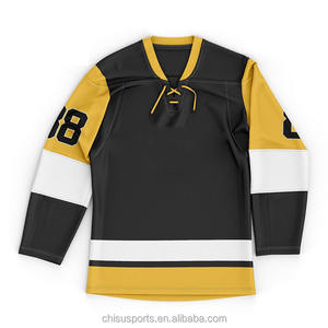 Uniforme de hockey sur glace personnalisé 2025, service OEM, maillot de hockey unisexe à manches longues avec tissu extensible quadridirectionnel et respirant - Product Image 5