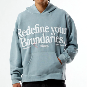 Pull à capuche surdimensionné de luxe uni pour hommes Fabricant de sweat-shirt à capuche Streetwear personnalisé lourd - Product Image 1