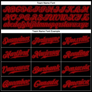 Venta al por mayor personalizado negro rojo auténtico béisbol Jersey secado rápido llano Softball desgaste sublimado hombres deportes béisbol Jersey - Product Image 4