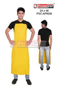Wholesale Protostar Best Quality PVC Full Yellow <b>Apron</b> High Visibility for <b>Work</b> & Home Use - Product Image 2