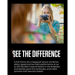 R8 Full-Frame Mirrorless Digital <b>Camera</b> 24.2MP Dual Pixel CMOS AF II 4K 60p 40 FPS Continuous RF 24-50mm F4.5-6.3 IS STM Lens SD - Product Image 2