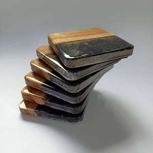 Posavasos personalizado de alta calidad, venta al por mayor, Mini palé de madera artesanal, juego de posavasos para uso doméstico - Product Image 3