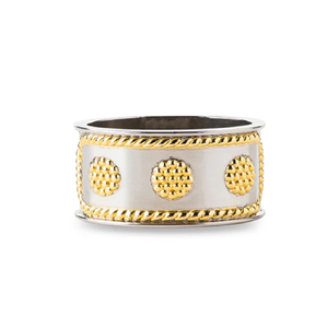 Anneaux de serviette en métal uniques fabriqués à la main avec perles décoratives, gravure et travail de motif maintenant disponible en approvisionnement en gros - Product Image 1