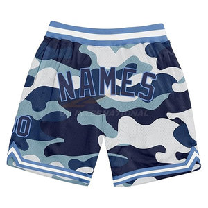 Pantalones cortos de baloncesto de rendimiento OEM personalizados ligeros 100% poliéster tela de secado rápido diseño de Color sólido Impresión de logotipo personalizado - Product Image 3