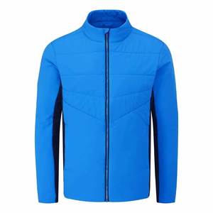 Wholesale Designing Outdoor <b>Winter</b> <b>Quilted</b> Hooded Heated Golf Jacket Mens Waterproof Windproof Lightweight Breathable - Product Image 3