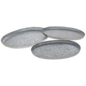 Sturdy Rustic Galvanized Metal Serving <b>Tray</b> Perfect for Serving Appetizers Desserts or <b>Drinks</b> in Farmhouse-style Settings - Product Image 4
