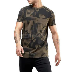 Professionnel fabrique Hip Hop hommes t-shirt 2025 nouveau Design Gym ajusté Sublimation hommes t-shirt pour vêtements de rue - Product Image 3