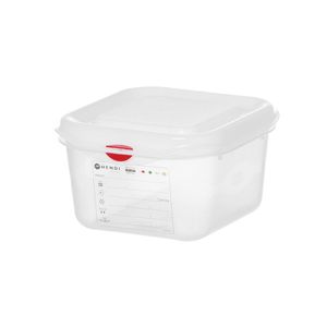 GN 1/6 Polypropylene HENDI Food Storage <b>Container</b> 1.7L Transparent Rectangular 176x162x100mm - Product Image 1