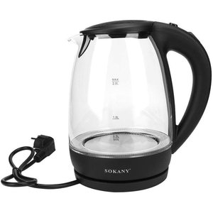 Hervidor Eléctrico de Vidrio Moderno de 2 Litros, Portátil, con Apagado Automático, 220v, Hervidor de Agua de Color para Hogar, Cocina y Auto, Uso Versátil - Product Image 2