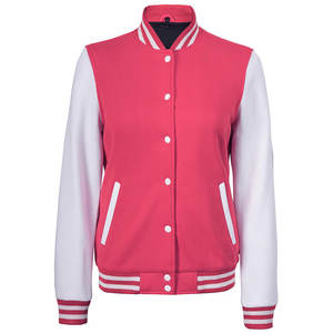 Venta al por mayor de diseño personalizado Letterman chaqueta clásica deportes universitarios chaqueta de bombardero de béisbol para las mujeres - Product Image 2