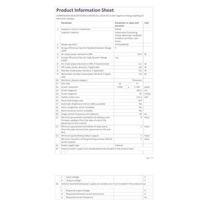 ทีวี LED 4K UHD ขนาด 65 นิ้ว สำหรับใช้งานกลางแจ้ง ความสว่าง 1000 Nit กันน้ำได้ เหมาะสำหรับพื้นที่รับแสงแดดบางส่วน เช่น ระเบียงและสวนหลังบ้าน - Product Image 1