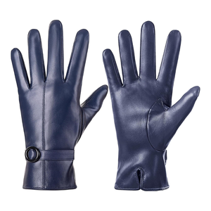 Gants de travail d'hiver en cuir extérieur robustes personnalisés marron pour hommes gants en cuir chauds doublés en polaire isolés - Product Image 5