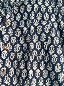 Handmade 100% Pure Cotton <b>Men's</b> Summer Short-Sleeves <b>Shirt</b> Floral Beach Printed <b>for</b> Outdoor <b>Parties</b> & Beachwear - Product Image 3