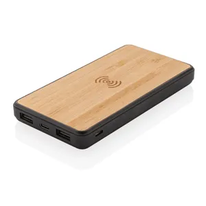 Powerbank Wireless Riciclato da 8.000mAh, Gadget Promozionali Sostenibili - Product Image 1