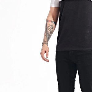 T-shirt blanc vente en gros personnalisé 100% coton t-shirt impression logo pour hommes t-shirts unis imprimé blanc noir t-shirt - Product Image 6